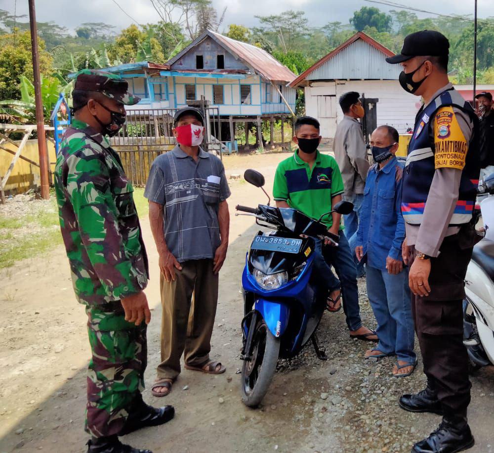 Bhabinkamtibmas Polsek Sinjai Borong Bersama Bhabinsa Gelar Sambang