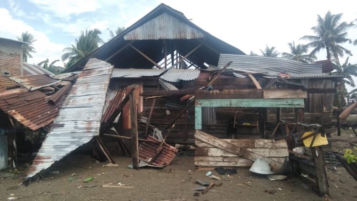 Dampak Puting Beliung di Desa Salemba, Kecamatan Ujungloe, Bulukumba, Rabu (12/12/2018).