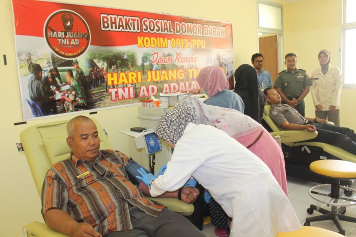 Kodim 0913/PPU Gelar Donor Darah