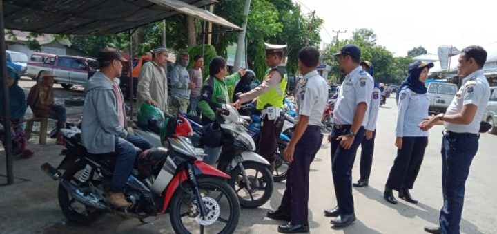 Unit Dikyasa Polres Enrekang bersama Dishub Enrekang, Sosialisasi di Pangkalan Ojek