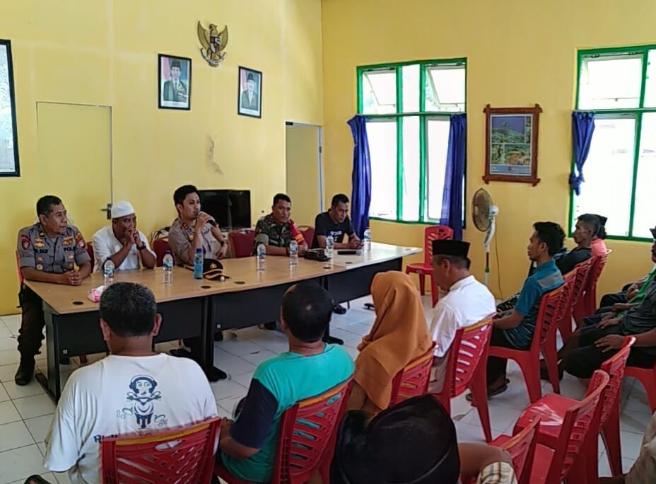 Kapolres Selayar Gelar Tatap Muka dengan Cakades di Jinato, ini Pesannya