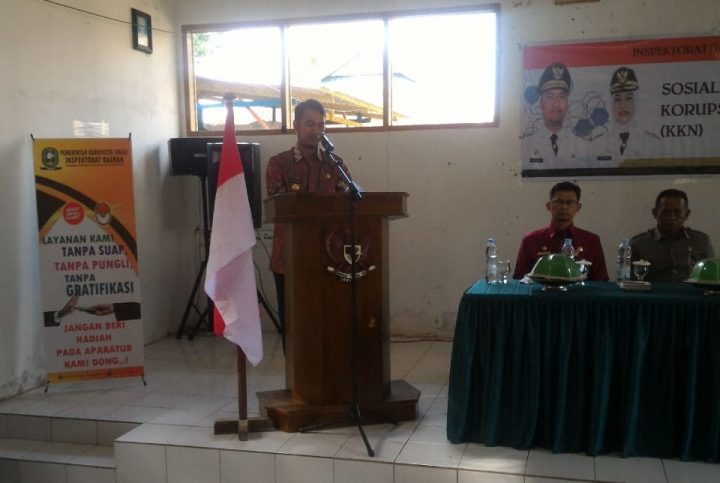 Kapolsek Sinjai Selatan Bersama Bupati Sinjai Narasumber Sosialisasi KKN