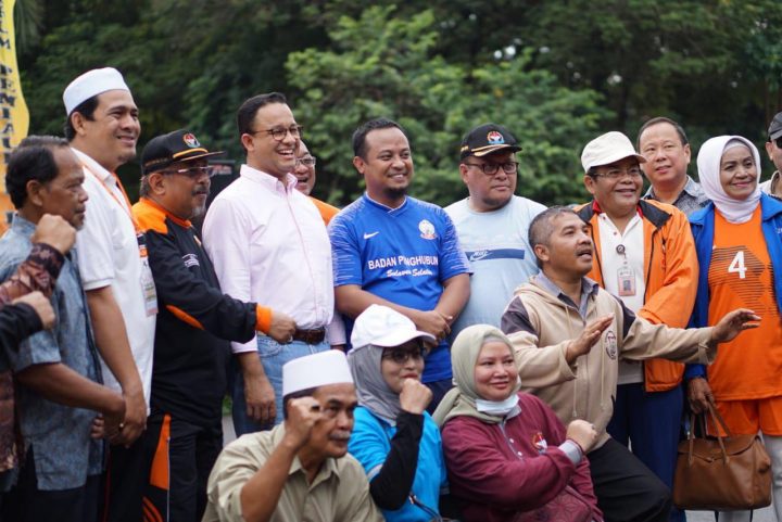 Gubernur Jakarta, Anies Baswedan bersama Wagub Sulsel, Andi Sudirman Sulaiman