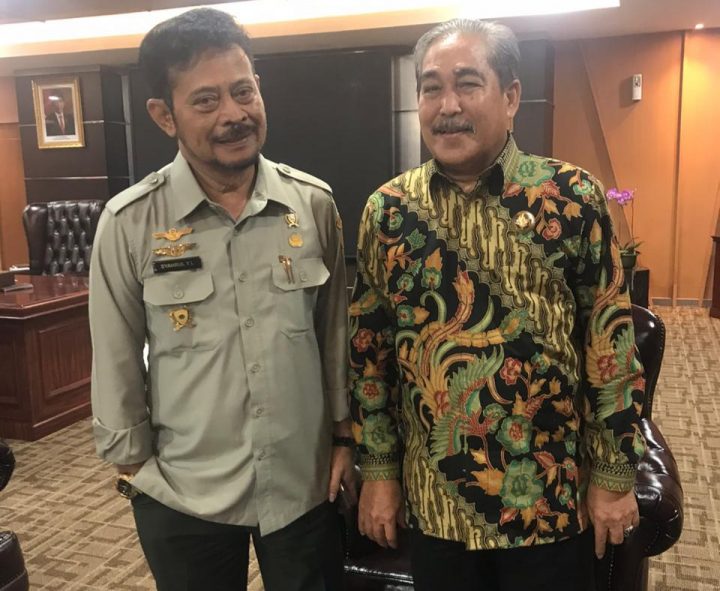 Bupati Sidrap bersama Menteri Pertanian RI