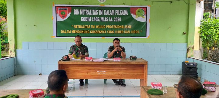 Kasdim 1405/Mlts di Lokasi TMMD Kabupaten Barru