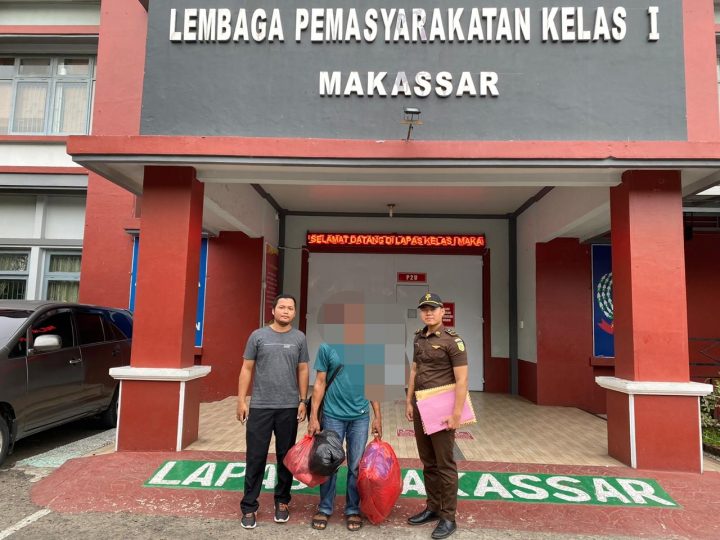 Tersangka Saat Berada di Rutan Kelas I Makassar