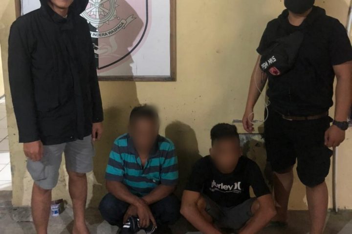 Terduga Pelaku Saat Diamankan Polisi