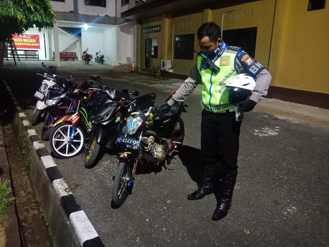 Meresahkan Masyarakat, Polres Maros Amankan 7 Unit Sepeda Motor Bali