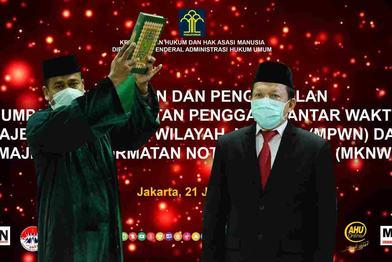 Harun Sulianto Dilantik Jadi Majelis Kehormatan Notaris Wilayah