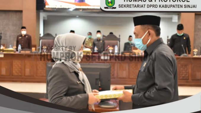 DPRD Sinjai Gelar Rapat Paripurna Penyerahan 9 Ranperda 