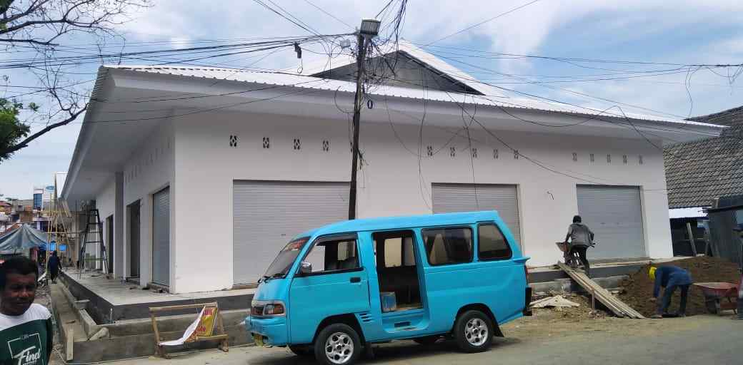 Pembangunan Kios Baru Pasar Sentral Sinjai Capai 80 Persen