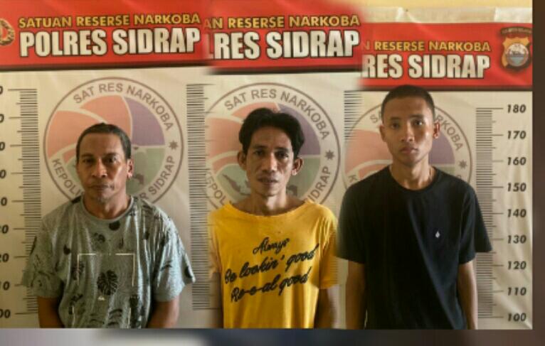 Tiga Lagi Pria di Sidrap Diamakan Bersama 49 Gram Sabu-sabu