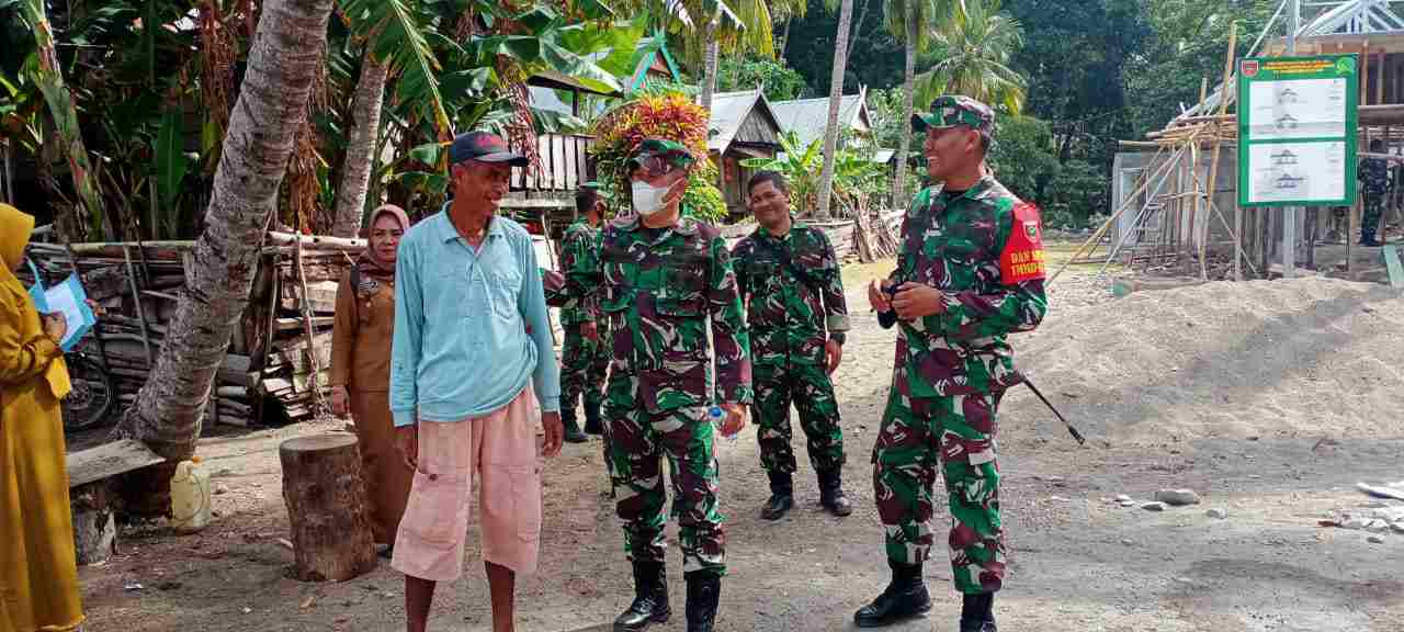 Kasiter Kasrem 141/ Toddopuli Bersama Dan Satgas Tinjau Lokasi TMMD