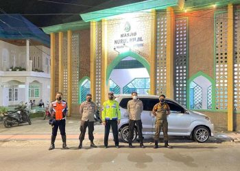 Pengamanan Tempat Ibadah Ramadhan 1443 H oleh Polres Bantaeng