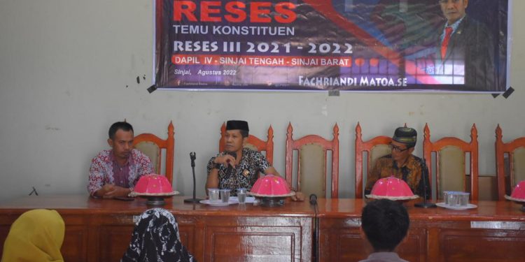 Fachriandi Matoa Reses Ke Dapil IV, ini Permintaan Masyarakat yang Diserap