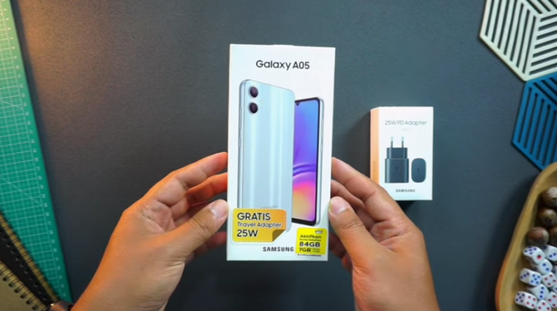 Samsung Galaxy A05, (foto: tangkapan layar Youtube @sesuaiharga5532)