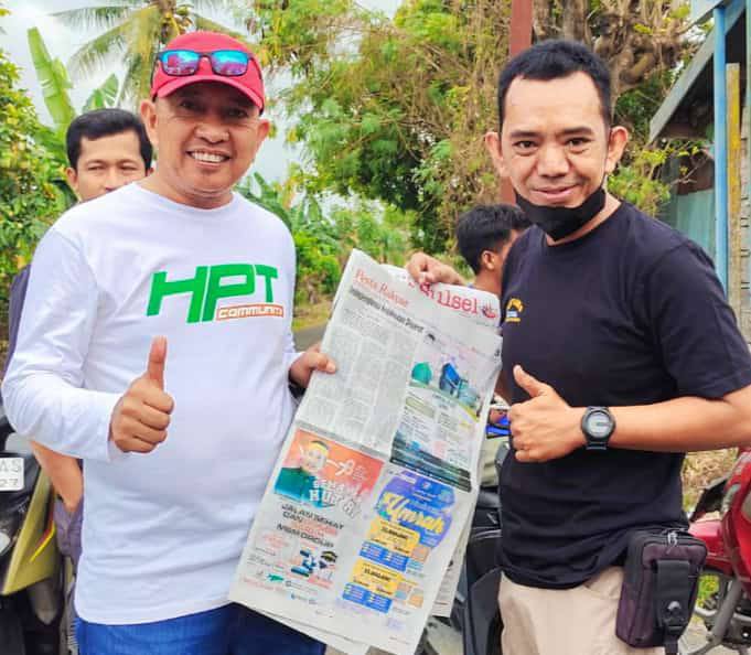 (Baju warna Hitam) Ridwan Wahid alias Wawan, Bacaleg PPP nomor urut 6, Kabupaten Sidrap 