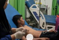 Korban sat dirawat di Puskesmas Bontonyeleng. (Foto: dok, istimewa)