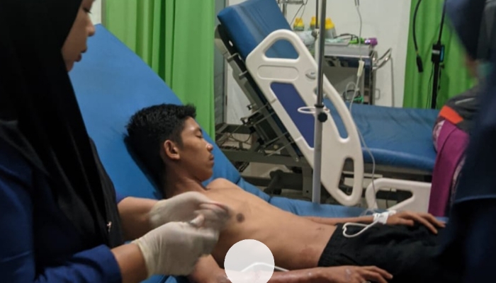 Korban sat dirawat di Puskesmas Bontonyeleng. (Foto: dok, istimewa)