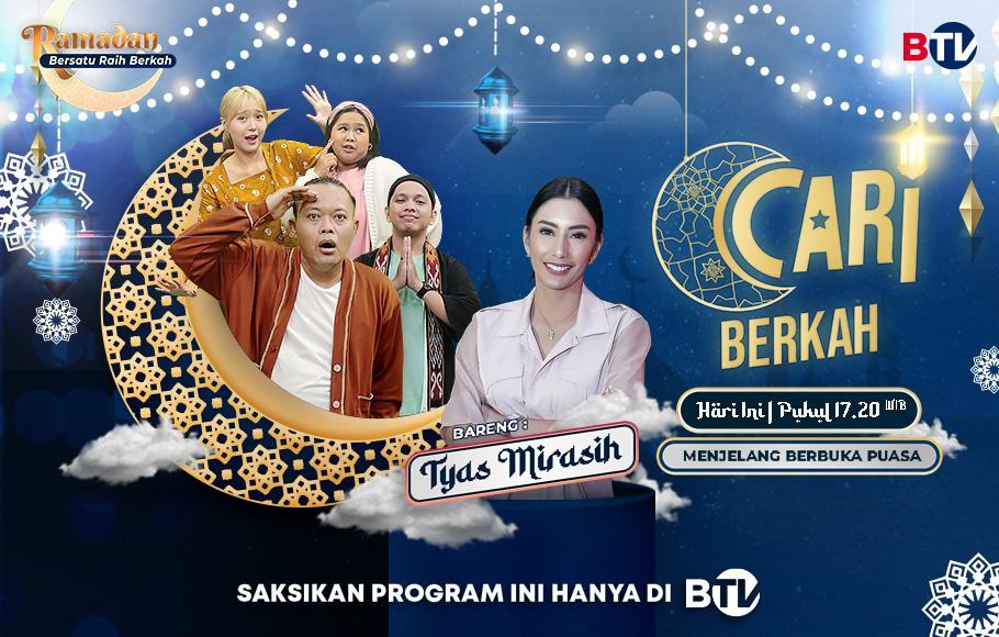 Seru! Sule, Mimin Eva, Tyas Mirasih dan Vio Salah Paham, Saksikan di BTV dalam Program Cari Berkah, ini Kanalnya di Tiap Wilayah