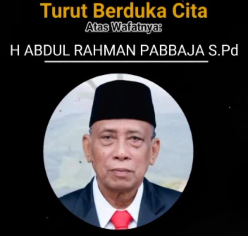 H. Abdul Rahman Pabbaja meninggal dunia