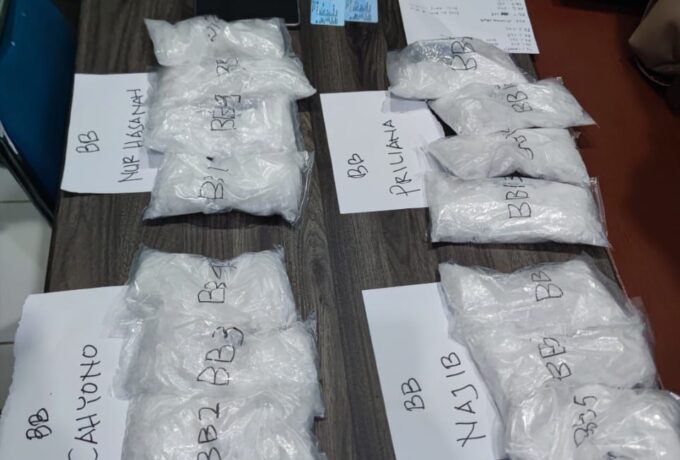 Barang bukti sabu yang diamankan di Bandara Juawata Tarakan. (Foto: dok, istimewa)