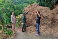 Lokasi Tanah Longsor di Dusun Kessi, Desa Bonto, Sinjai Tengah Akses Dua Desa Terputus dan Puluhan Pelanggan PLN Terdampak