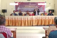 KPU Sinjai Saat Menggelar Sosialisasi Pendidikan Pemilih Segmen Kelompok Nelayan di Kecamatan Pulau Sembilan,. Kabupaten Sinjai.