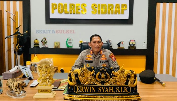 Kapolres Sidrap AKBP Erwin Syah (foto: beritasulsel.com)