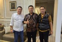 Foto: Pertemuan Andi Mahyanto Masda, H. Badris Salam dan Ketua DPD Partai Gerindra Sulsel, Andi Irwan Aras beberapa waktu lalu.