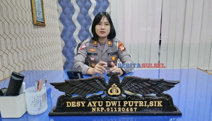 Kasat Lantas Polres Wajo, AKP Desi Ayu Dwi Putri (foto: beritasulsel.co)