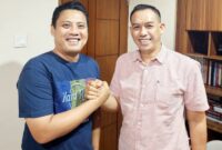 Foto: Ketua DPD Gerindra Sulsel, Andi Irwan Aras bersama Andi Mahyanto Masda saat Pertemuan Beberapa Waktu Lalu.