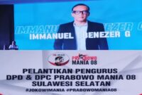 Ketua Umum DPP Prabowo Mania 08, Immanuel Ebenezer.