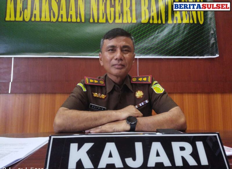 (Kepala Kejaksaan Negeri Bantaeng, Satria Abdi S.H., M.H)