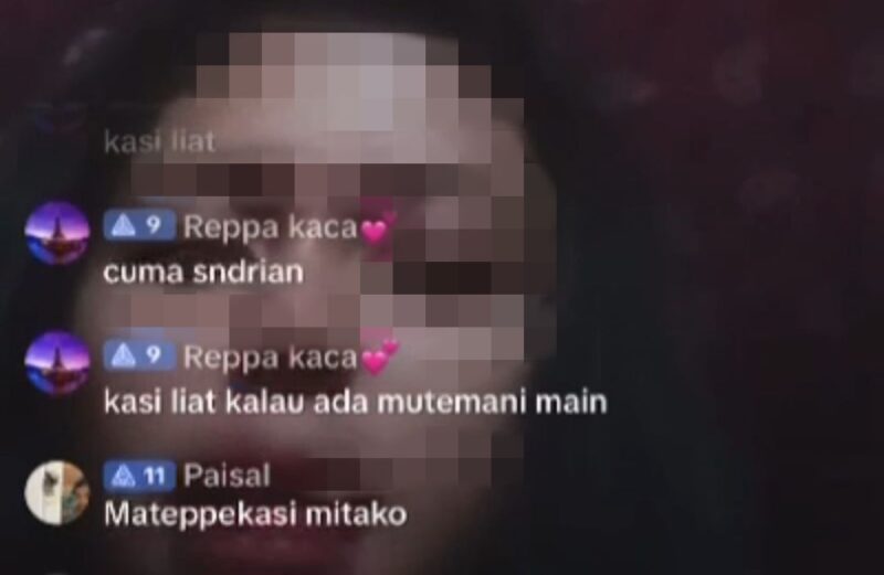 Pasutri di Sidrap Viral Usai Live di Tiktok Berhubungan Intim (foto: tangkapan layar)