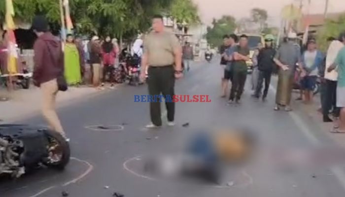 Kecelakaan maut di Kabupaten Gowa (foto: tangkapan layar)