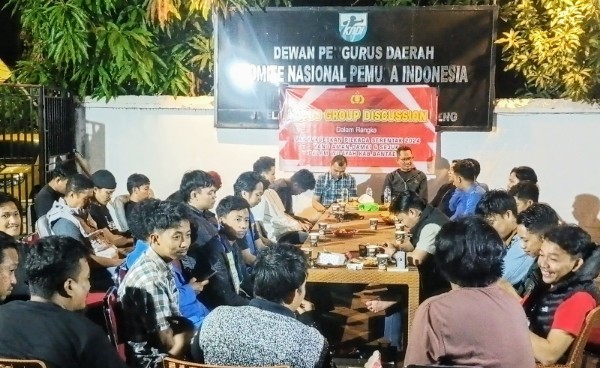 FGD Polres Bantaeng bersama DPD KNPI Bantaeng dan OKP berdiskusi tentang Pilkada Bantaeng 2024 yang aman, damai dan kondusif.