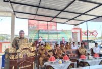 PJ Bupati Sinjai, TR Fahsul Falah Saat memberikan Sambutan usai Peresmian Masjid Al-Kautsar SDN 103 Bontompare, Kecamatan Sinjai Utara 