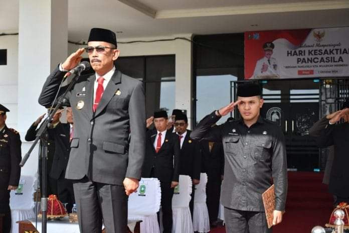 PJ Bupati Sinjai Andi Jefrianto Asapa saat Memimpin Upacara Hari Kesakitan Pancasila 