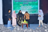 Staf Ahli Bupati Bidang Sosial dan SDM, Andi Mandasini Saleh menghadiri peringatan Hari Lahir (Harla) Himaprodi Pendidikan Guru Madrasah Ibtidayah (PGMI) UIAD Sinjai