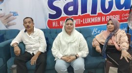 Pasangan Calon Bupati dan Wakil Bupati Sinjai, Hj. Nursanti dan Lukman Arsal. (Foto: Asrianto)