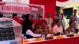 Polda Sulsel gelar konferensi pers. (Foto: doc, istimewa)