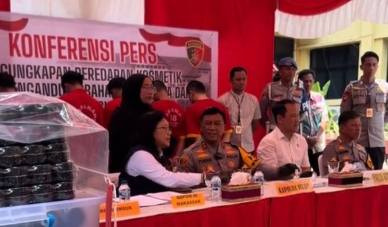 Polda Sulsel gelar konferensi pers. (Foto: doc, istimewa)