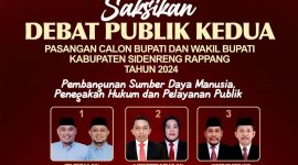 Debat kedua calin Bupati Sidrap. (Foto: istimewa)