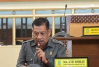 Anggota DPRD Sinjai, Muh. Dahlan saat Menyampaikan Masukan di Rapat Paripurna Laporan Hasil Reses Masa Sidang I Tahun 2025.