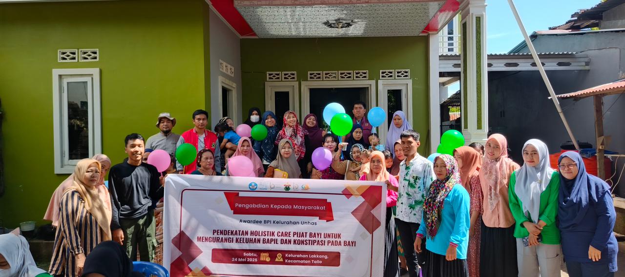 Awardee BPI UNHAS Gelar Pengabdian Masyarakat: Edukasi Pijat Bayi untuk Atasi Bapil dan Konstipasi