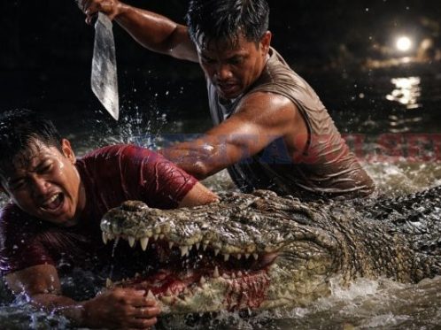 Detik-detik Pria di Buton Tengah Bertarung Melawan Buaya yang Menerkam Adiknya