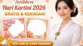Twibbon Hari Kartini 2026 Ramai Diburu, Ini Link Gratis dan Cara Pasangnya