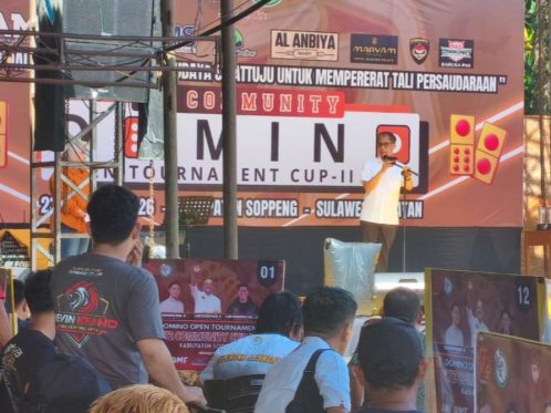 Ribuan Peserta Ramaikan Turnamen Domino di Soppeng, UMKM Diberi Ruang Gratis Berjualan