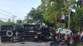 Kecelakaan Maut di Luwu, Truk Box vs Wuling, Tiga Orang Tewas